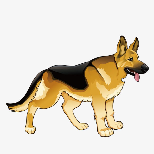 矢量德国犬