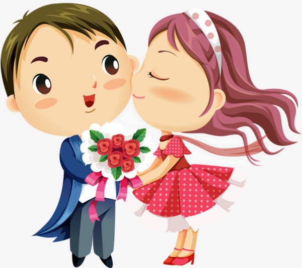 手绘卡通家人一家三口夫妻人物小朋友元素