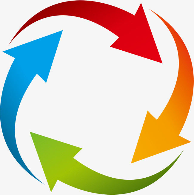 涂鸦水彩创意彩色箭头矢量元素