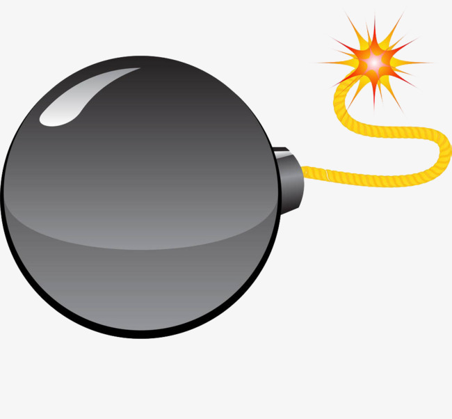 手绘矢量地雷【高清装饰元素png素材】-90设计