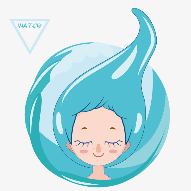 矢量水姑娘