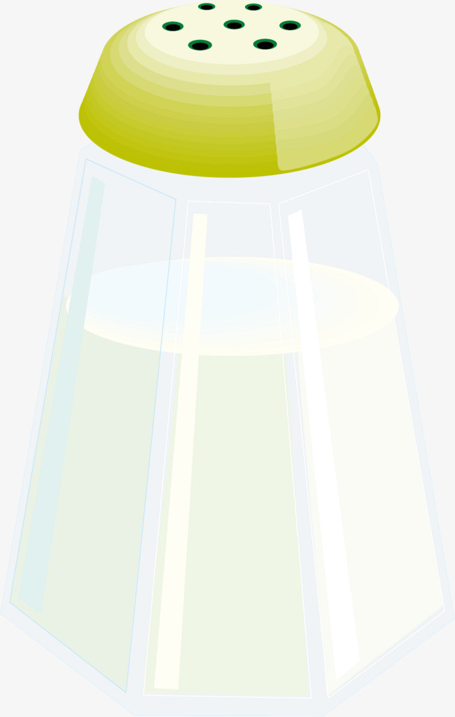 卡通透明调料瓶矢量