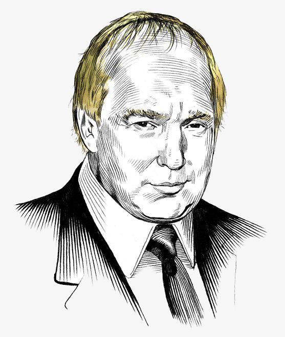 简约条纹总统头像