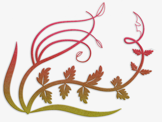 彩色树枝素材免抠