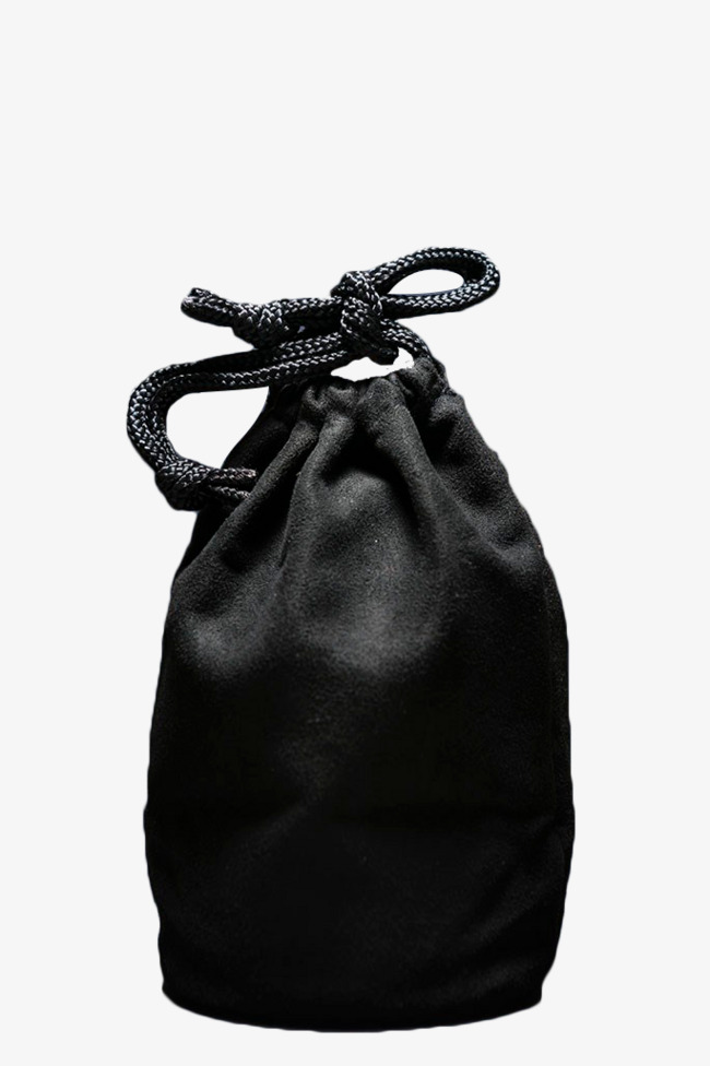 黑色束口袋png素材-90设计