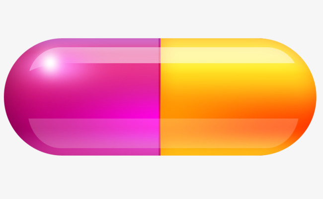 紫色橙色胶囊盒