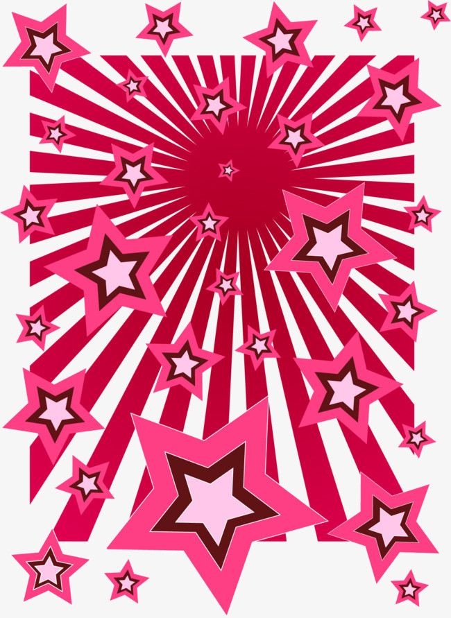 放射性星星图案纹理