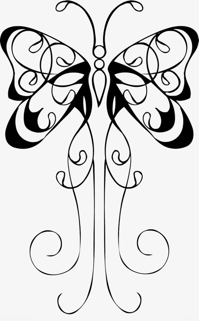 手绘装饰画蝴蝶