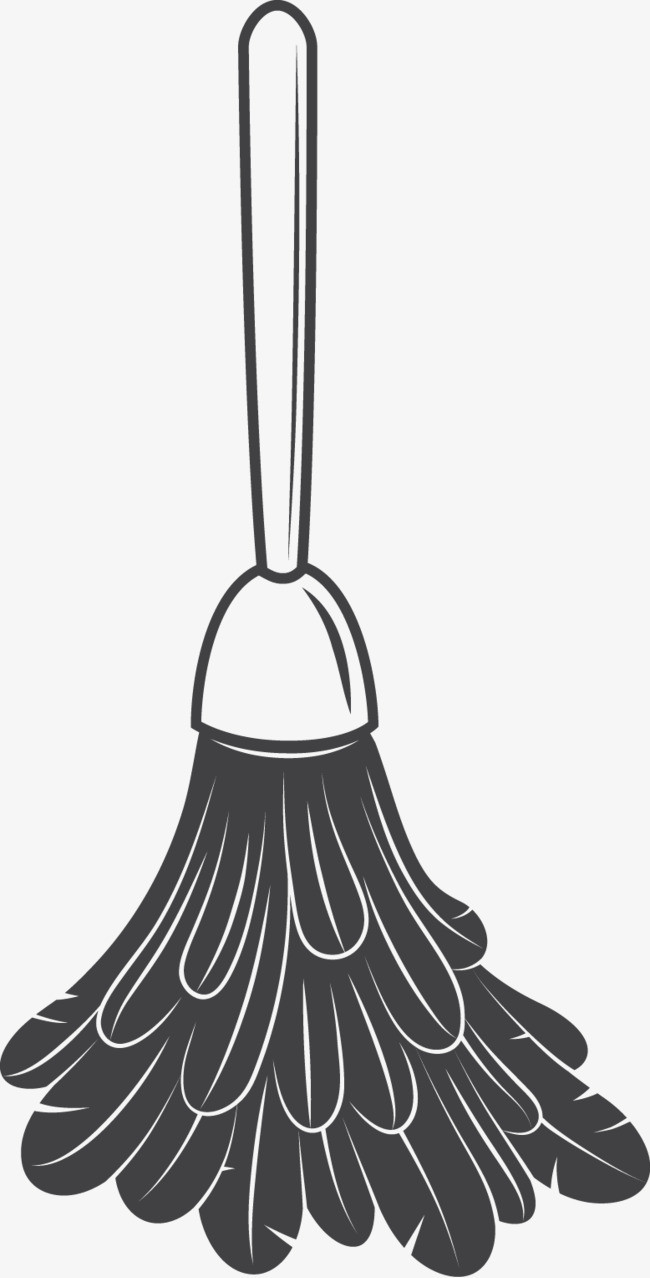 灰色的扫把png素材-90设计