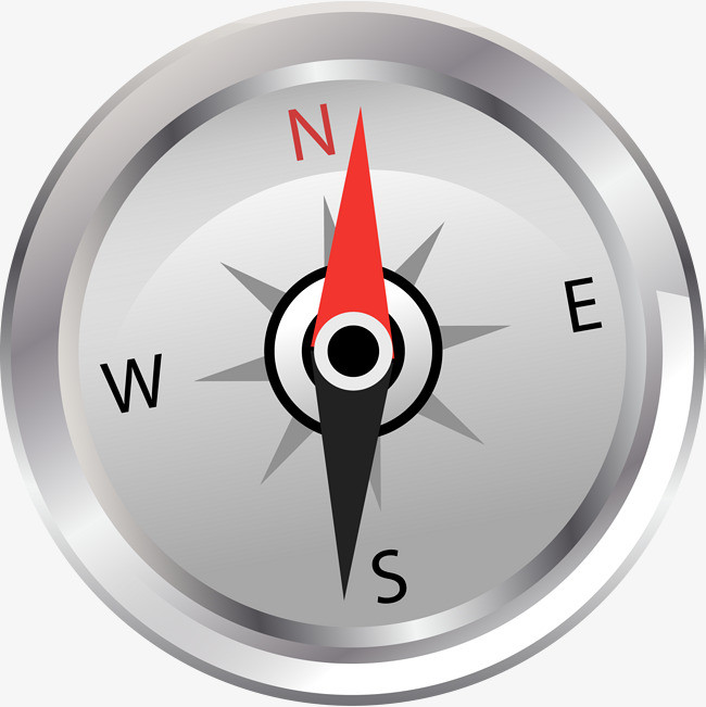 矢量手绘指南针