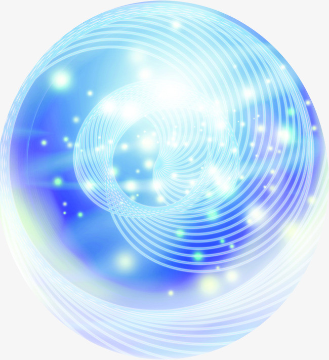 圆形创意蓝色装饰