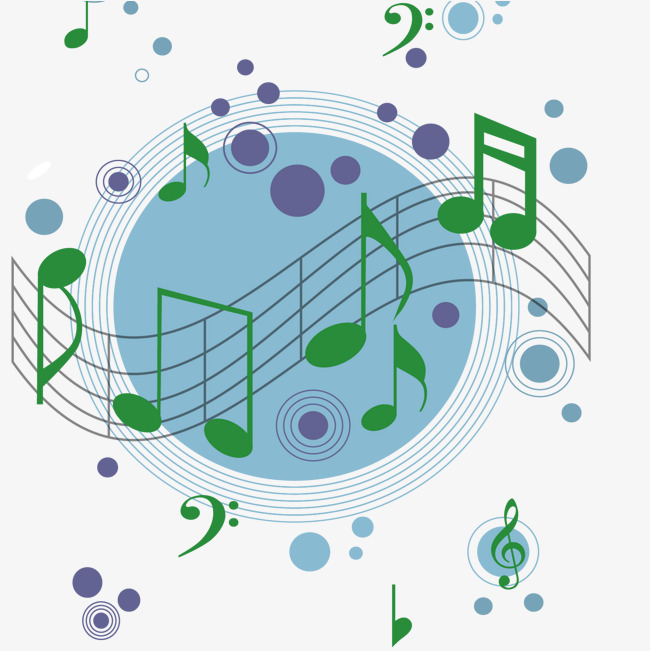 彩色音乐声波线矢量素材