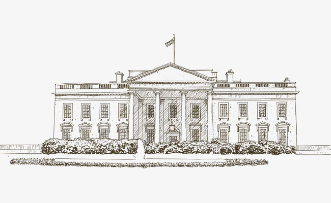 素描美国白宫
