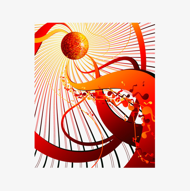 蓝色抽象几何曲线元素