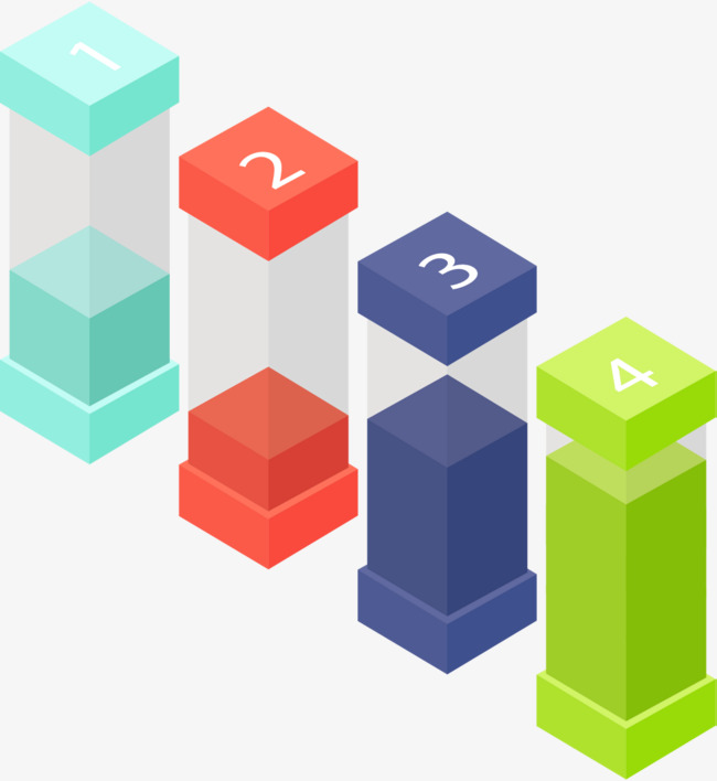 矢量手绘柱状图