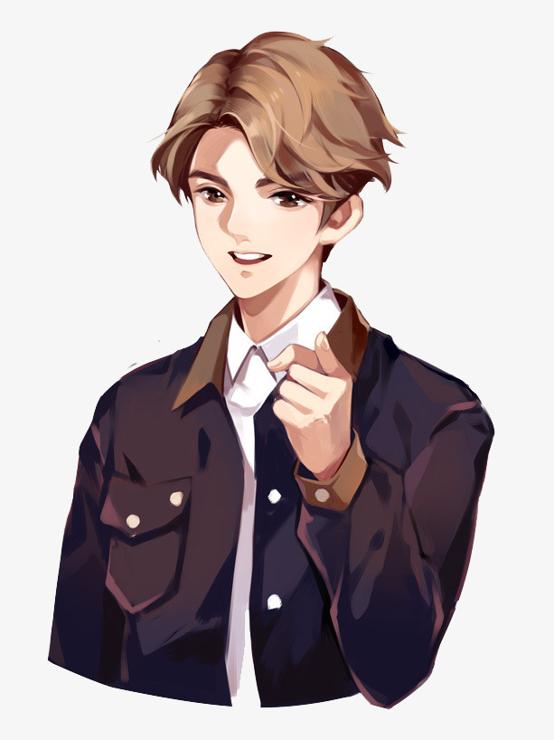 卡通背景_卡通男生png素材-90设计