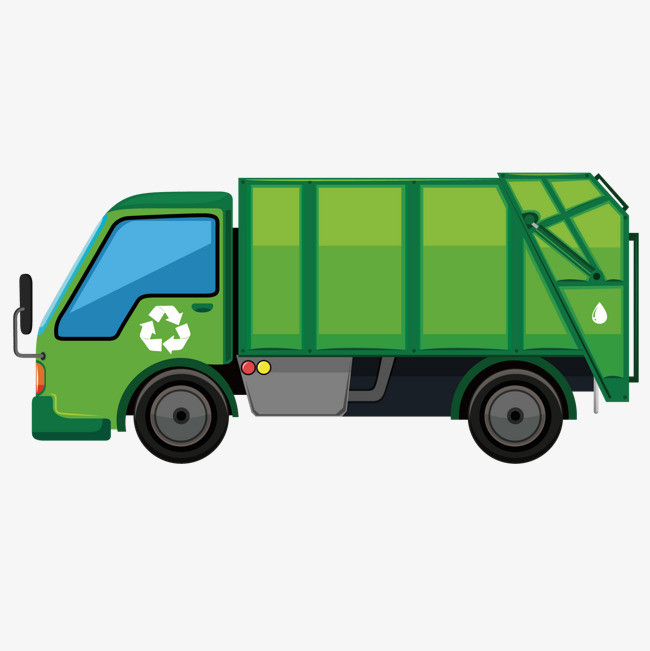 矢量垃圾车