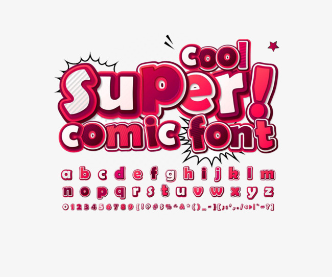 卡通艺术字 装饰字