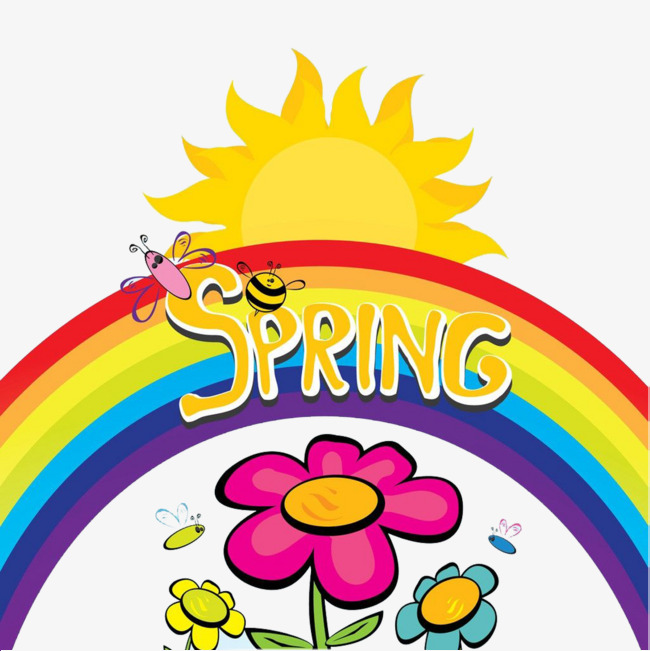 十里春风彩色卡通装饰