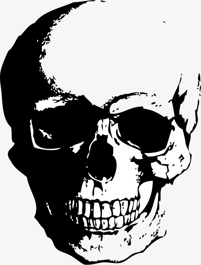 矢量手绘骷髅png素材-90设计
