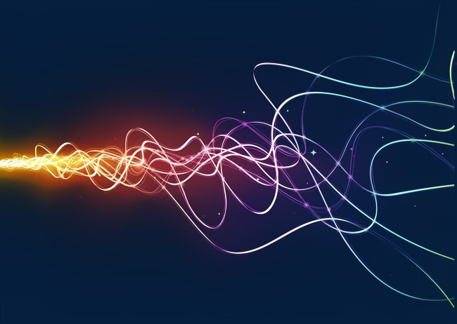 动感曲线光效矢量【高清效果元素png素材】-90设计