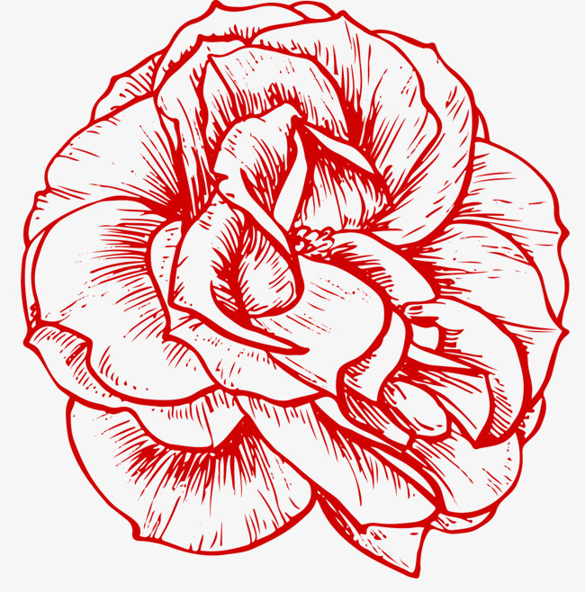 海报红色_红色玫瑰花png素材-90设计