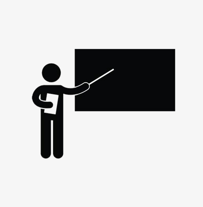 卡通手绘人物老师教师讲师讲课上课