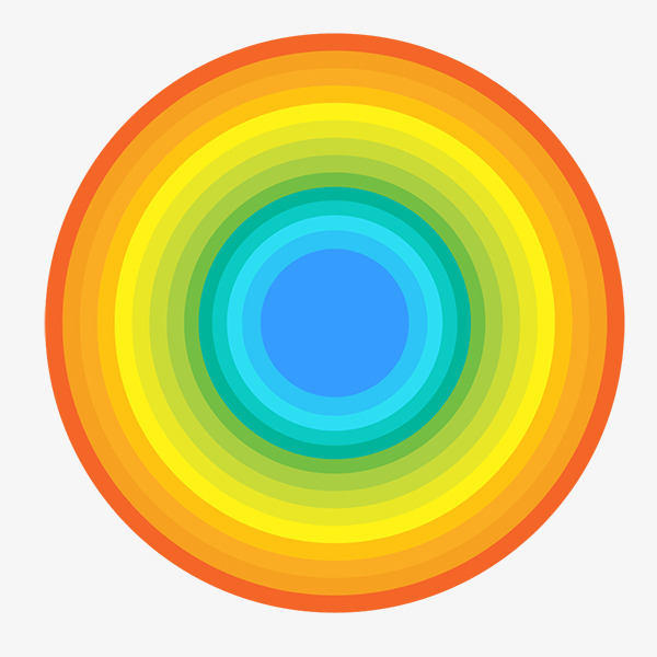 彩色渐变的圆圈