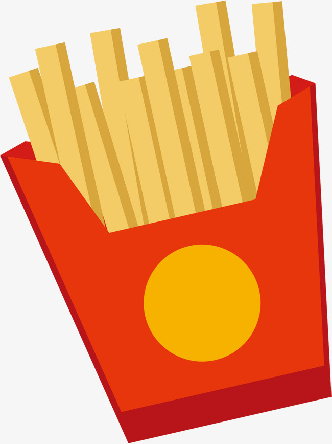矢量薯条png素材-90设计