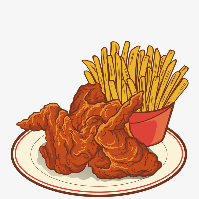矢量烤鸡翅