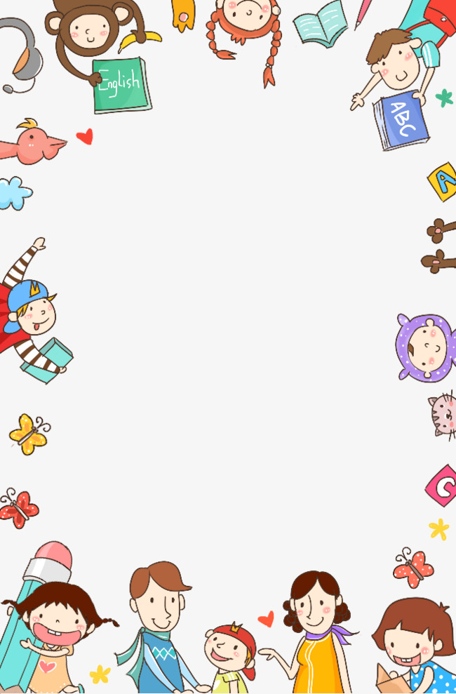 一群活泼和可爱的小朋友在一起素材