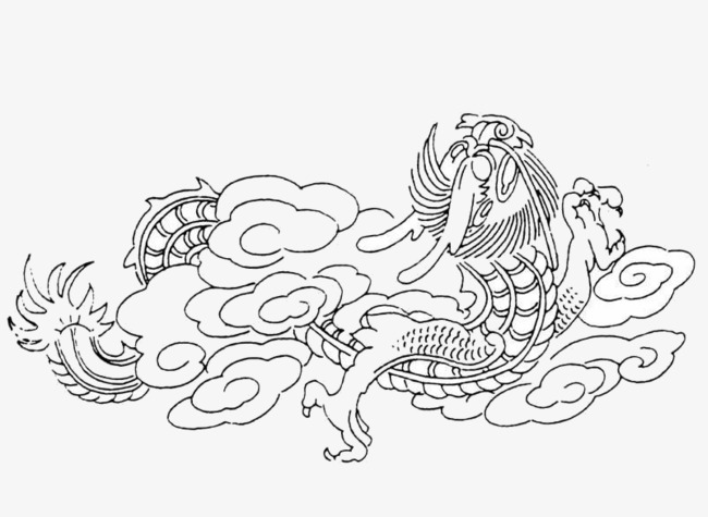 新年剪纸艺术牛腾云驾雾红色喜庆