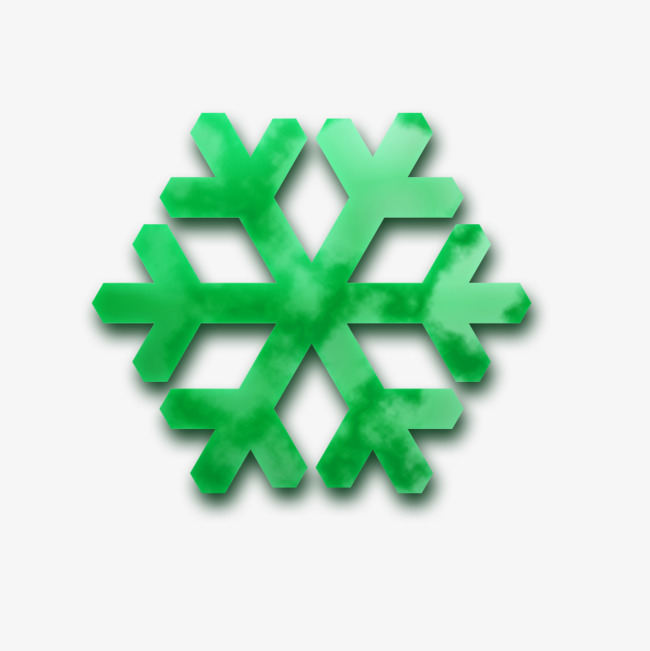 图片 > 【png】 绿色的雪花