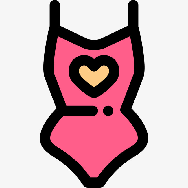 手绘体育用品游泳衣插画