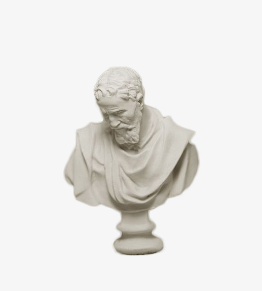 沉思者石膏头像