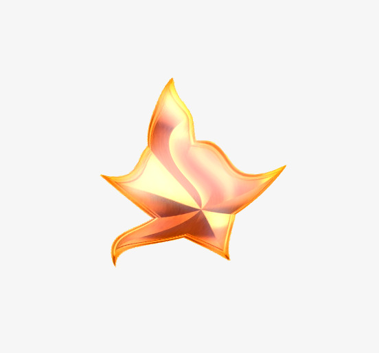 金色星星卡通手绘矢量免扣元素设计