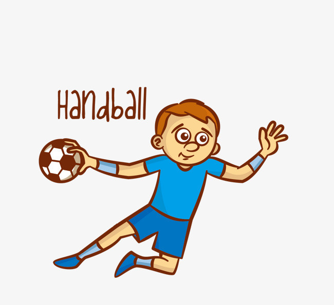 矢量卡通handball素材