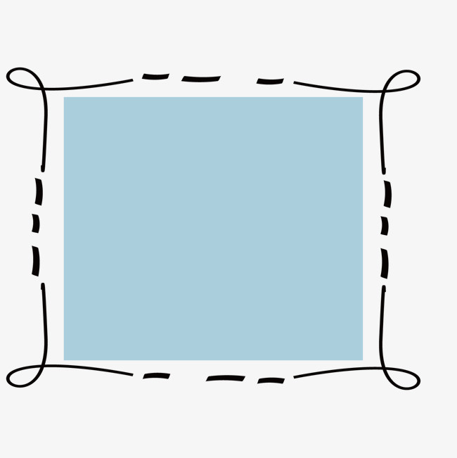 卡通手绘花纹边框方框