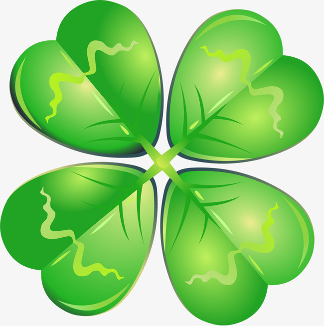 卡通精美幸运四叶草