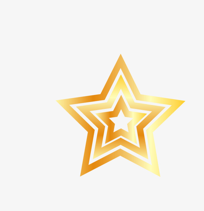 金色立体星星
