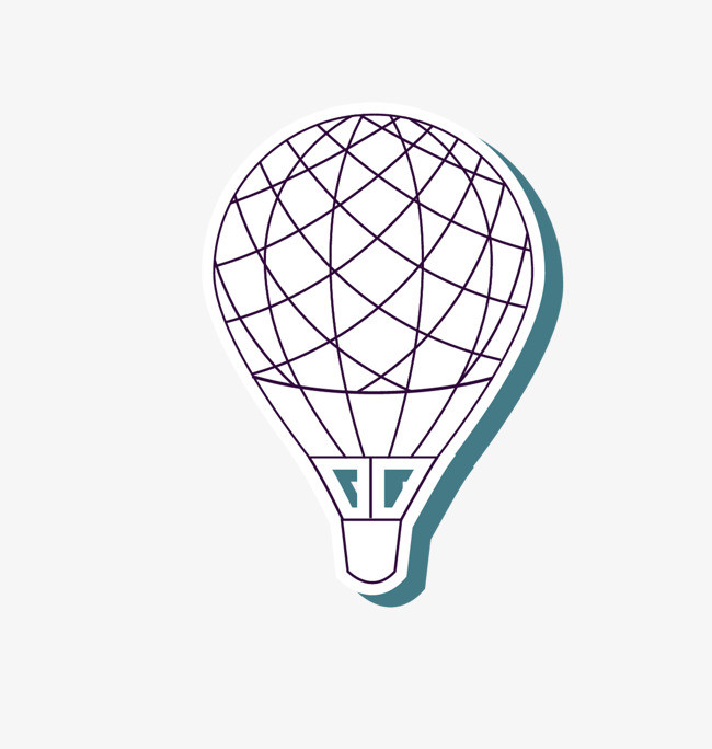 线条组成的气球