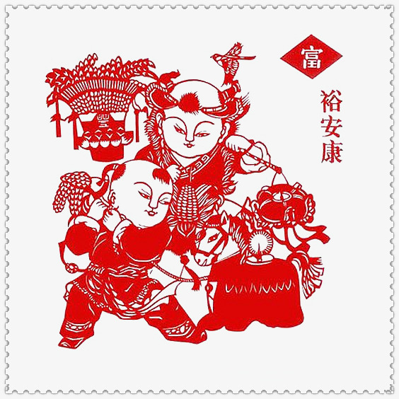 红色新年年画