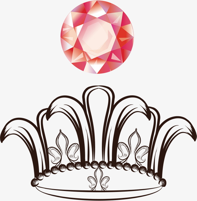 矢量时尚皇冠png素材-90设计
