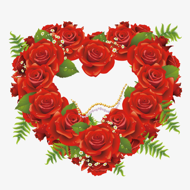 爱心花环