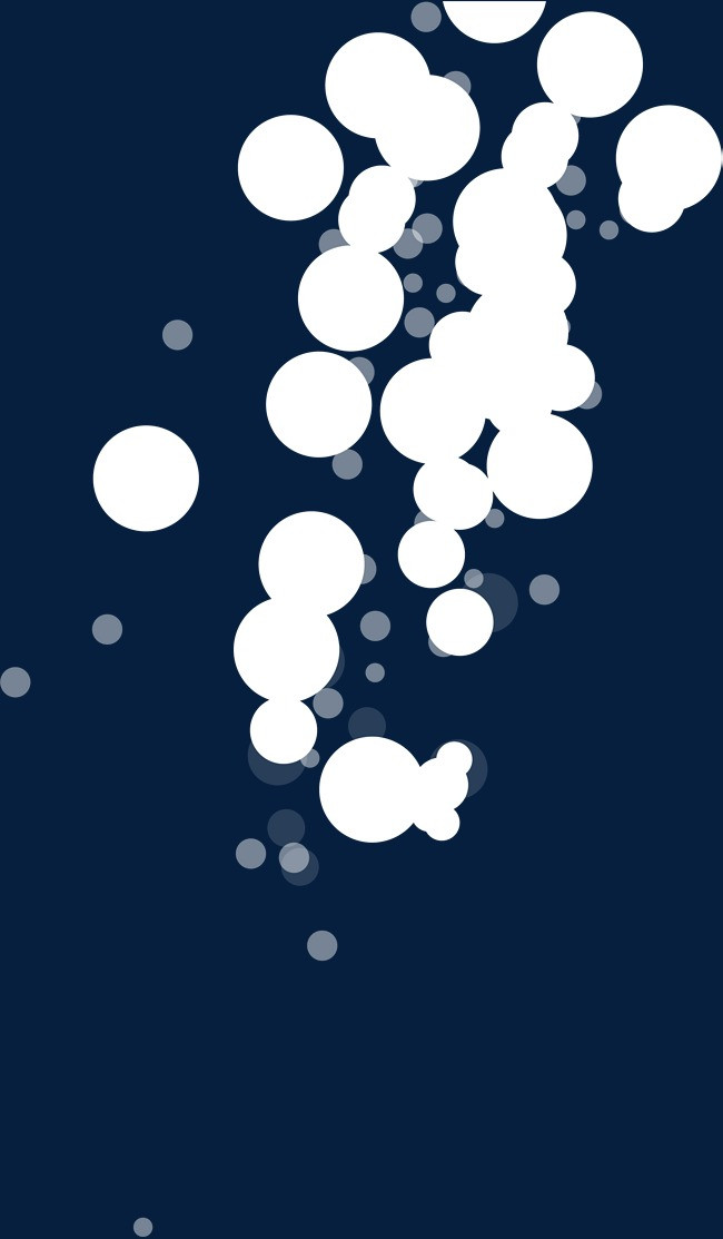 白色清新圆点效果元素