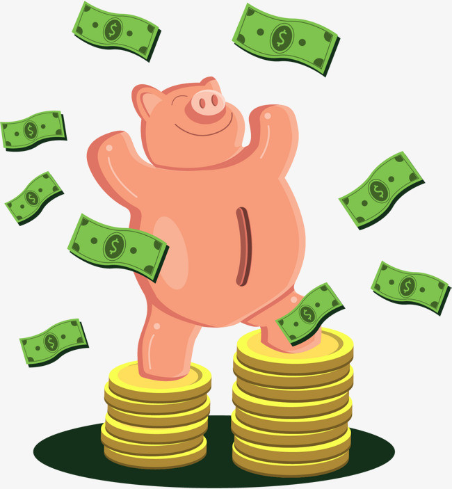 矢量手绘存钱