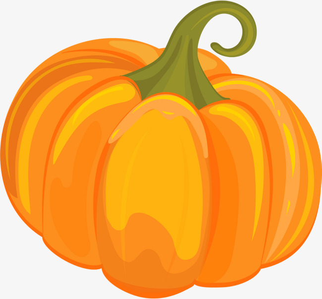 橙色简约南瓜装饰图案