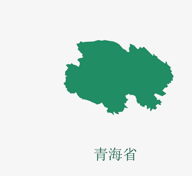 青海省的轮廓图图片