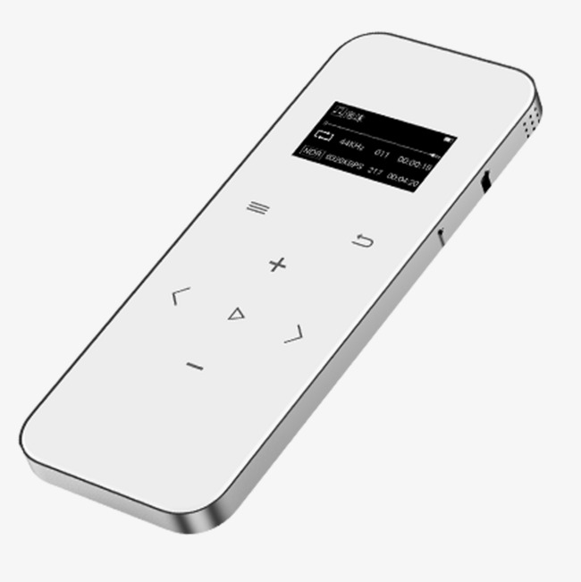 白色立体录音笔