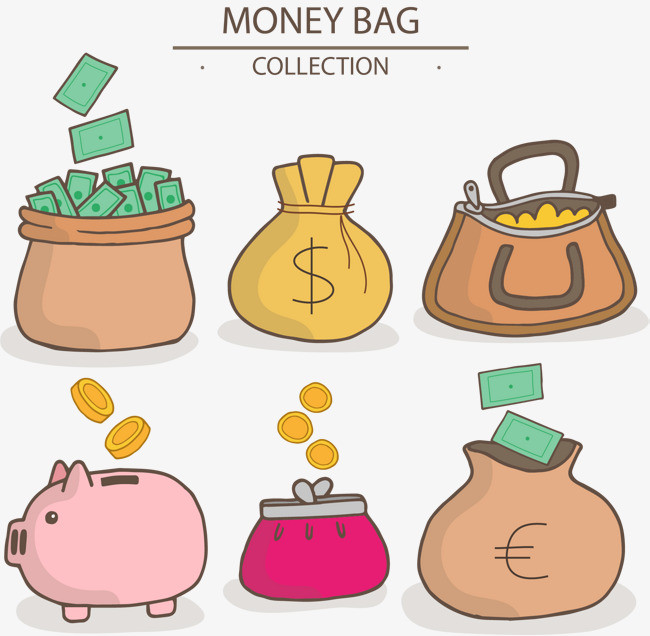 矢量手绘卡通储蓄